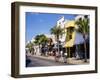 Street Scene on Duval Street, Key West, Florida, USA-John Miller-Framed Premium Photographic Print