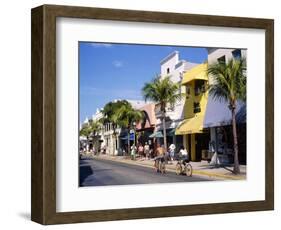 Street Scene on Duval Street, Key West, Florida, USA-John Miller-Framed Photographic Print