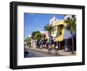 Street Scene on Duval Street, Key West, Florida, USA-John Miller-Framed Photographic Print