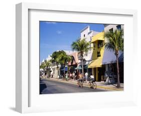 Street Scene on Duval Street, Key West, Florida, USA-John Miller-Framed Photographic Print