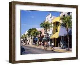 Street Scene on Duval Street, Key West, Florida, USA-John Miller-Framed Photographic Print