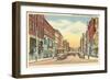 Street Scene on Water Street, Elmira, New York-null-Framed Art Print