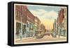 Street Scene on Water Street, Elmira, New York-null-Framed Stretched Canvas