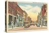 Street Scene on Water Street, Elmira, New York-null-Stretched Canvas