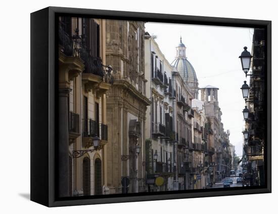 Street Scene, Palermo, Sicily, Italy, Europe-Martin Child-Framed Stretched Canvas