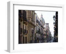 Street Scene, Palermo, Sicily, Italy, Europe-Martin Child-Framed Photographic Print