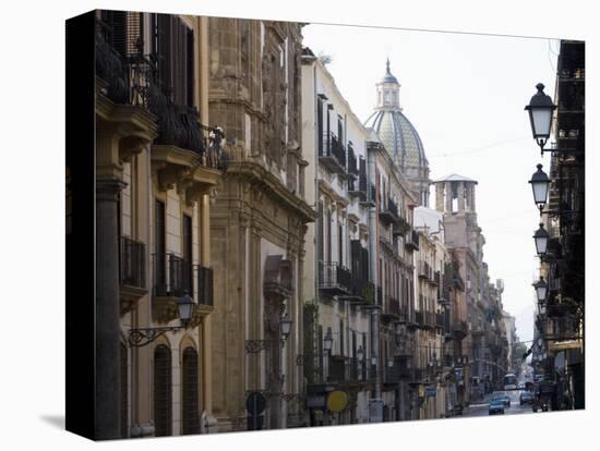 Street Scene, Palermo, Sicily, Italy, Europe-Martin Child-Stretched Canvas