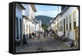 Street Scene, Paraty, Rio De Janeiro State, Brazil, South America-Gabrielle and Michael Therin-Weise-Framed Stretched Canvas