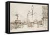 Street Scene - Piccadilly Circus-Spencer Frederick Gore-Framed Stretched Canvas