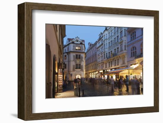 Street Scene, Prague, Czech Republic, Europe-Angelo Cavalli-Framed Photographic Print