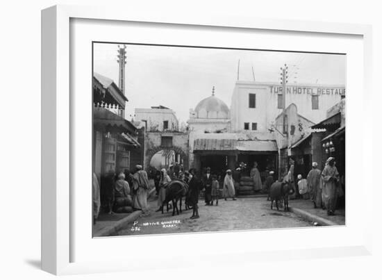 Street Scene, Rabat, Morocco, C1920s-C1930s-null-Framed Giclee Print