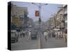 Street Scene, Rajah Bazaar, Rawalpindi, Punjab, Pakistan-David Poole-Stretched Canvas