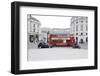 Street Scene, Red Double-Decker Bus, Roundabout, Charing Cross, Trafalgar Square-Axel Schmies-Framed Photographic Print