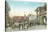 Street Scene, Redondo Beach-null-Stretched Canvas