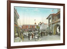 Street Scene, Redondo Beach-null-Framed Art Print