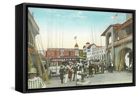 Street Scene, Redondo Beach-null-Framed Stretched Canvas