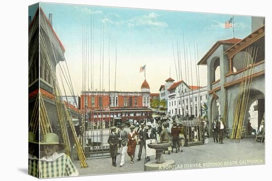 Street Scene, Redondo Beach-null-Stretched Canvas