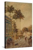 Street Scene, Rio de Janeiro, 1879-Bernhard Wiegandt-Stretched Canvas
