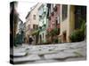 Street Scene, Riquewihr, Alsace, France, Europe-Yadid Levy-Stretched Canvas