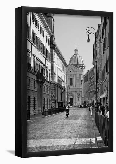 Street Scene Rome Italy-null-Framed Poster