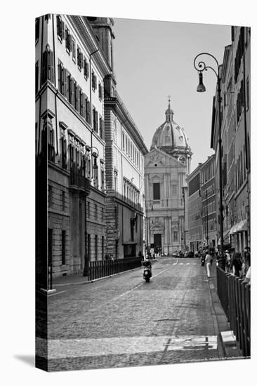 Street Scene Rome Italy-null-Stretched Canvas