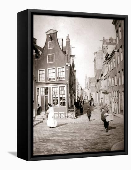 Street Scene, Rotterdam, 1898-James Batkin-Framed Stretched Canvas