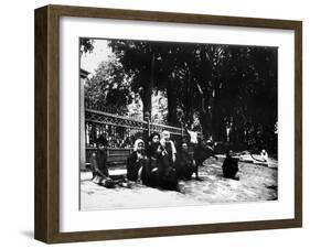 Street Scene, Saigon, 1900-null-Framed Giclee Print