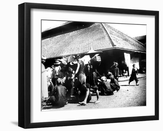 Street Scene, Saigon, 1900-null-Framed Giclee Print