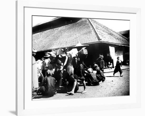 Street Scene, Saigon, 1900-null-Framed Giclee Print