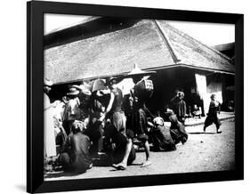 Street Scene, Saigon, 1900-null-Framed Giclee Print