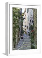 Street Scene, Saint-Paul-De-Vence, Provence-Alpes-Cote D'Azur, Provence, France, Europe-Stuart Black-Framed Photographic Print