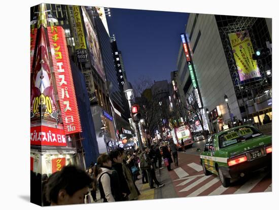 Street Scene, Shibuya, Tokyo, Japan, Asia-Olivier Goujon-Stretched Canvas