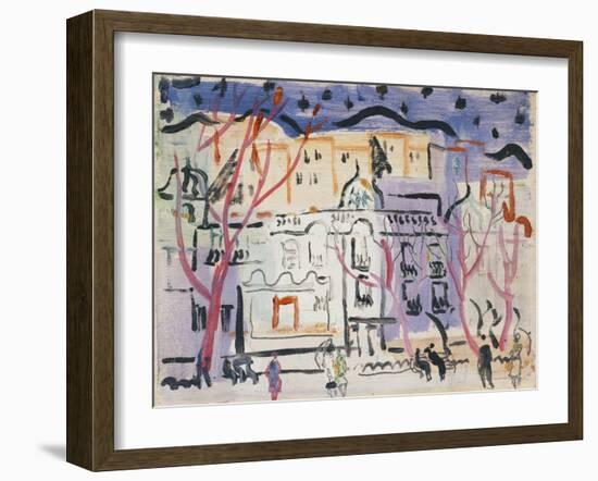 Street Scene, South of France-Christopher Wood-Framed Giclee Print