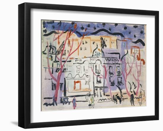 Street Scene, South of France-Christopher Wood-Framed Giclee Print