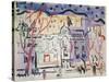 Street Scene, South of France-Christopher Wood-Stretched Canvas