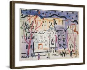 Street Scene, South of France-Christopher Wood-Framed Giclee Print