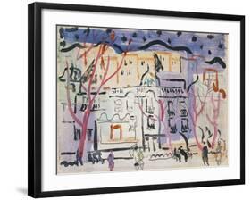 Street Scene, South of France-Christopher Wood-Framed Giclee Print