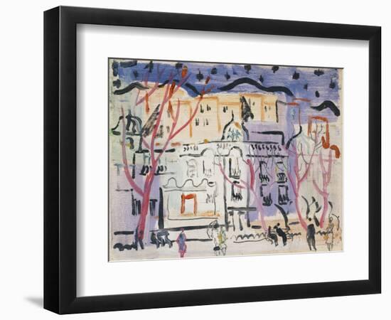 Street Scene, South of France-Christopher Wood-Framed Premium Giclee Print