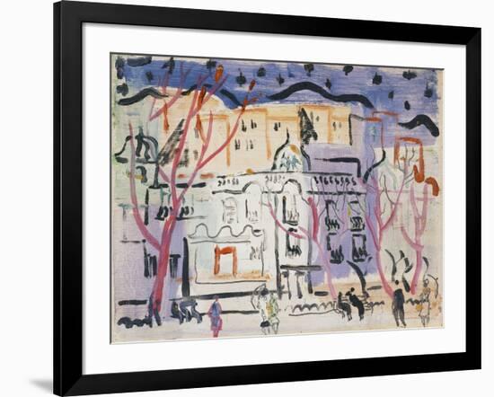 Street Scene, South of France-Christopher Wood-Framed Giclee Print