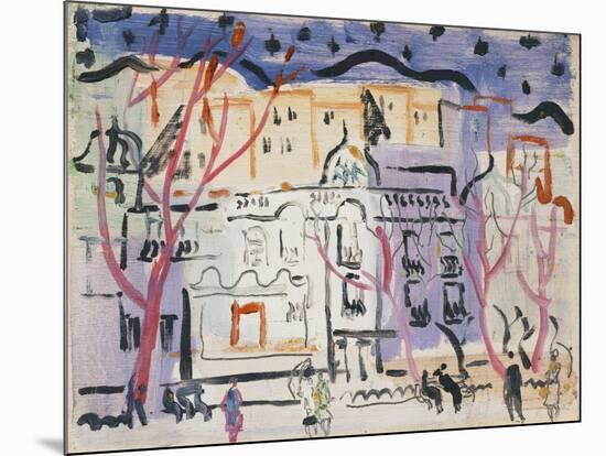 Street Scene, South of France-Christopher Wood-Mounted Giclee Print