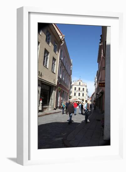 Street Scene, Tallin, Estonia, 2011-Sheldon Marshall-Framed Photographic Print