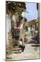 Street Scene, Taormina, Sicily, Italy, C1923-null-Mounted Giclee Print