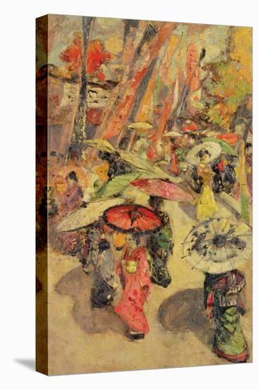 Street Scene, Tokyo, 1894-Edward Atkinson Hornel-Stretched Canvas