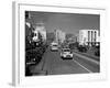 Street Scene View Down Vine Street NBC Studio the Broadway Hotel Near Sunset Boulevard Hollywood-null-Framed Photographic Print