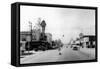 Street Scene, View North Bend's Hotel - North Bend, WA-Lantern Press-Framed Stretched Canvas