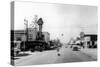 Street Scene, View North Bend's Hotel - North Bend, WA-Lantern Press-Stretched Canvas