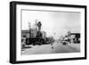 Street Scene, View North Bend's Hotel - North Bend, WA-Lantern Press-Framed Art Print