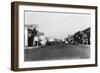 Street Scene, View of a Shell Gas Station - Kennewick, WA-Lantern Press-Framed Art Print