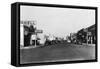 Street Scene, View of a Shell Gas Station - Kennewick, WA-Lantern Press-Framed Stretched Canvas