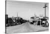 Street Scene, View of a Texaco Gas Station - East Stanwood, WA-Lantern Press-Stretched Canvas